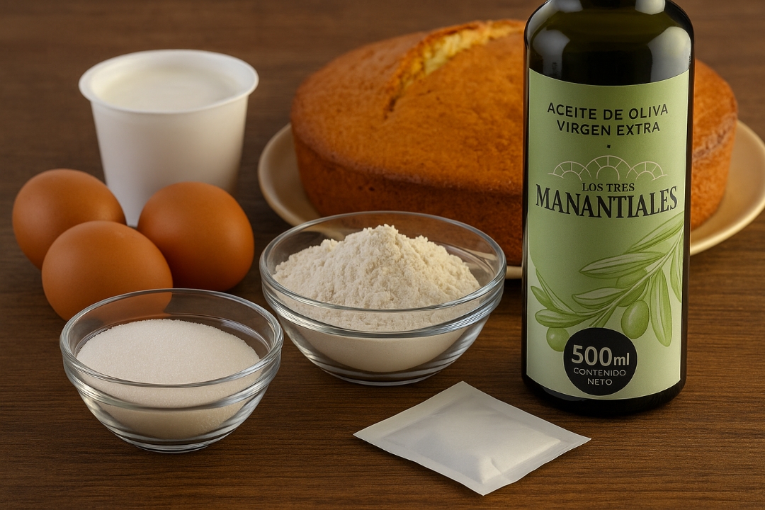 Bizcocho de yogur y aceite de oliva virgen extra